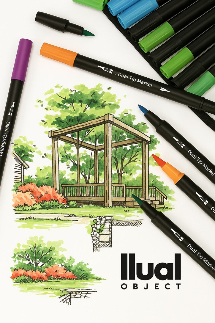 Estuche rotuladores doble punta 120 COLORES más regalo cuaderno de dibujo